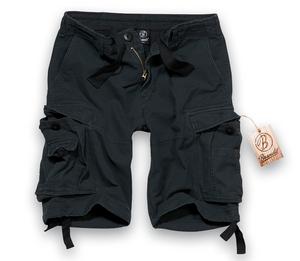 New Brandit Washed Combat Cargo Shorts Black  Preview